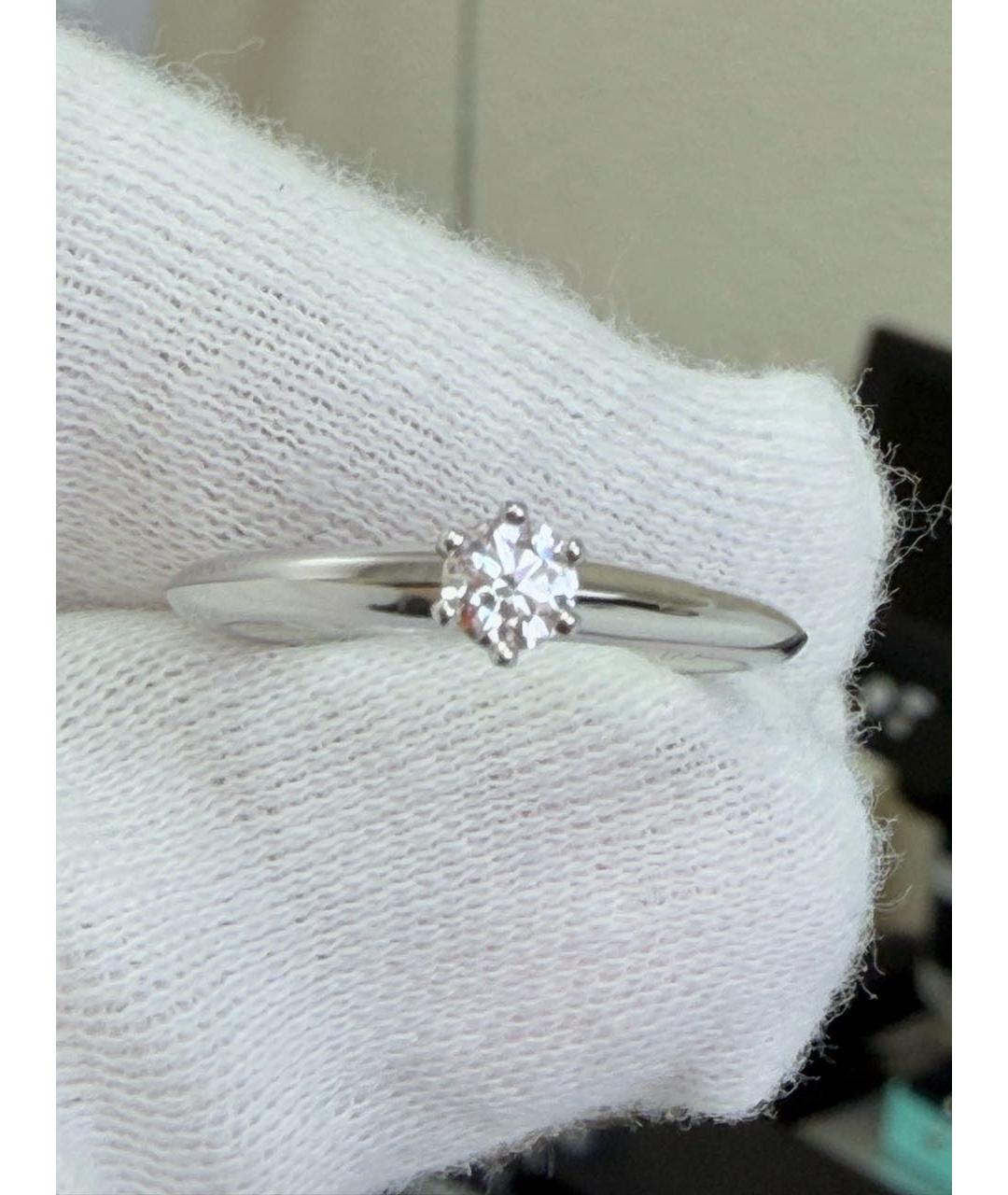 TIFFANY&CO Белое платиновое кольцо, фото 6