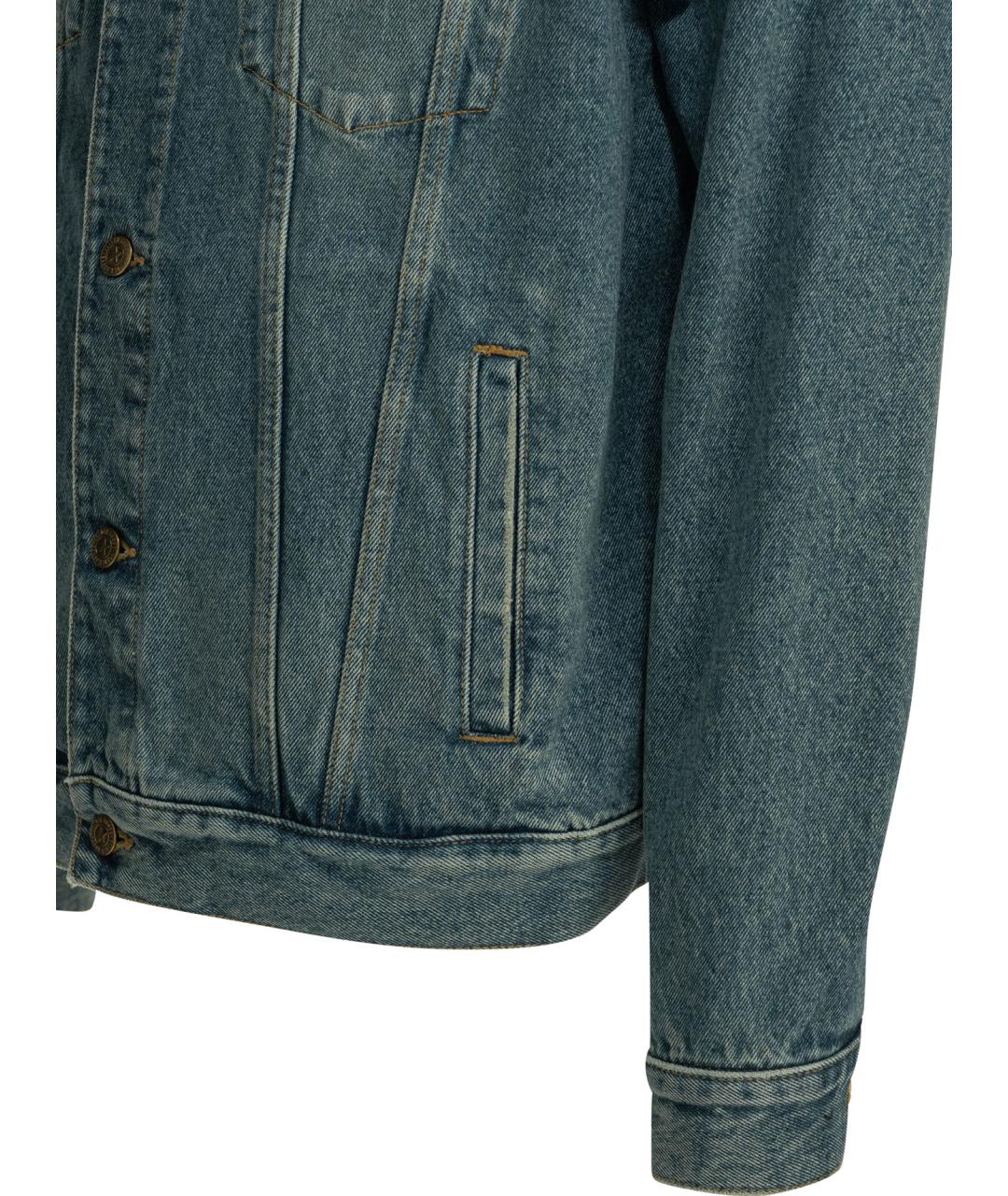 GOLDEN GOOSE Голубая хлопковая куртка, фото 4