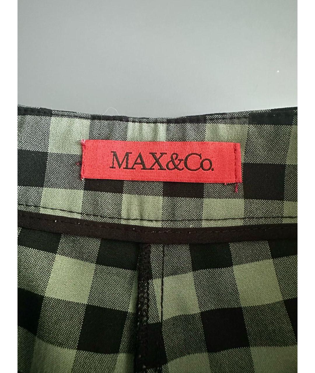 MAX&CO Серые вискозные брюки узкие, фото 4