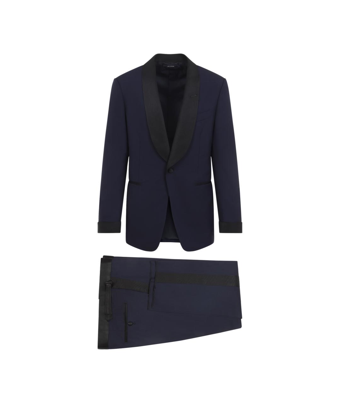 TOM FORD Темно-синий классический костюм, фото 1