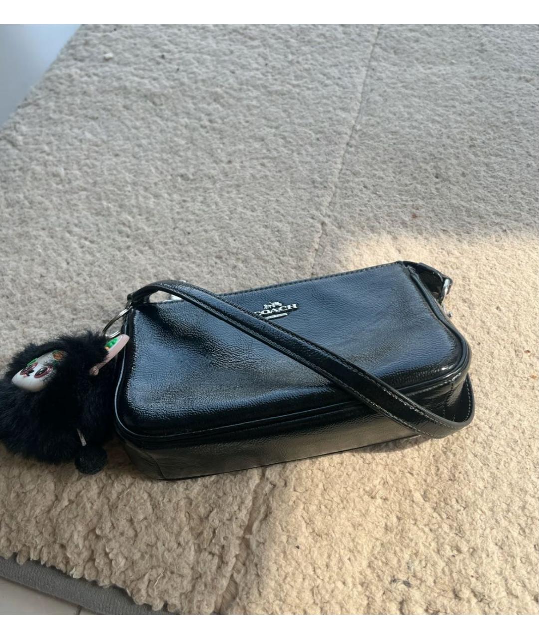 COACH Черная сумка с короткими ручками, фото 6