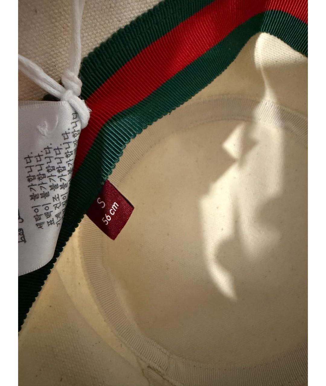 GUCCI Бежевая хлопковая панама, фото 2