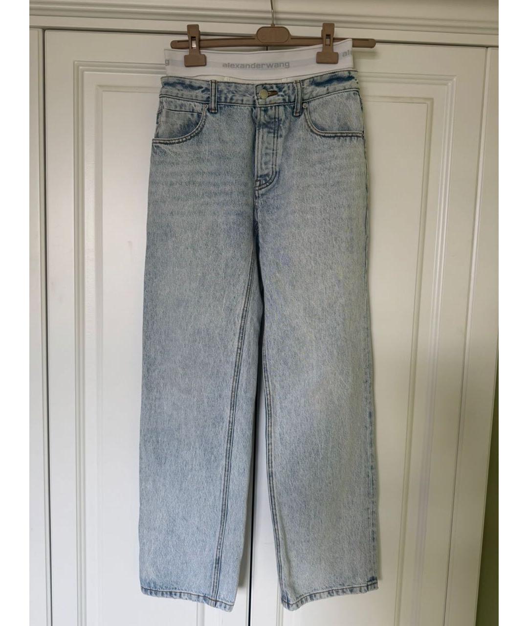 ALEXANDER WANG Голубые прямые джинсы, фото 8