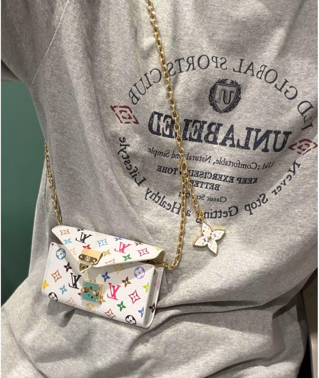 LOUIS VUITTON Белая поясная сумка, фото 5