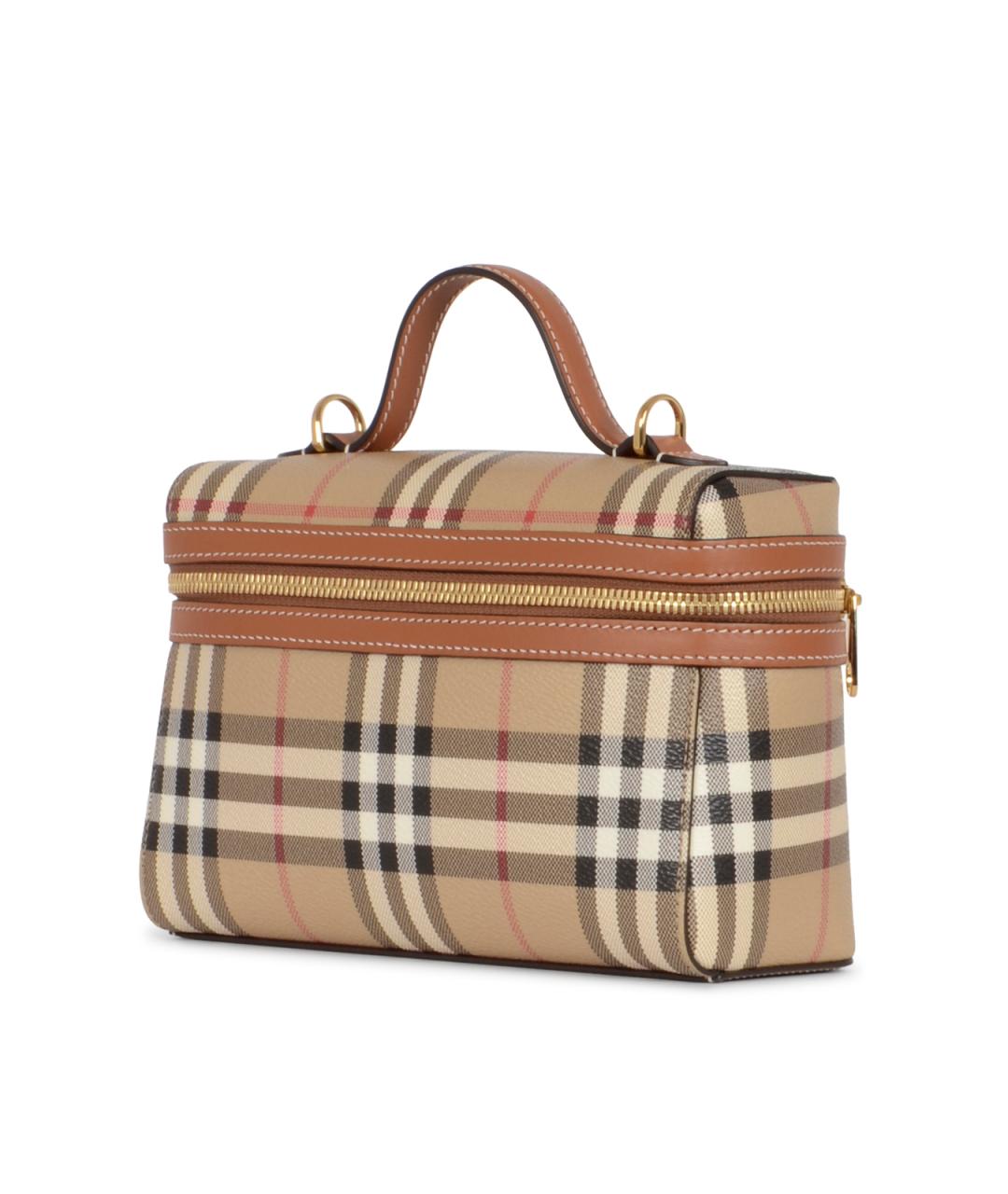 BURBERRY Бежевая канва сумка через плечо, фото 3