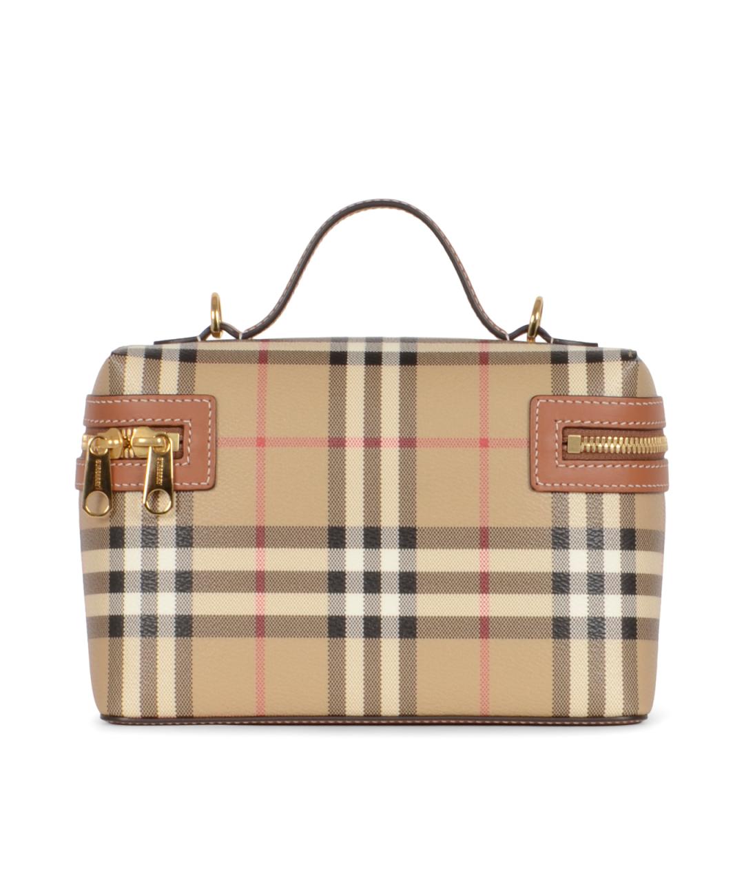 BURBERRY Бежевая канва сумка через плечо, фото 5