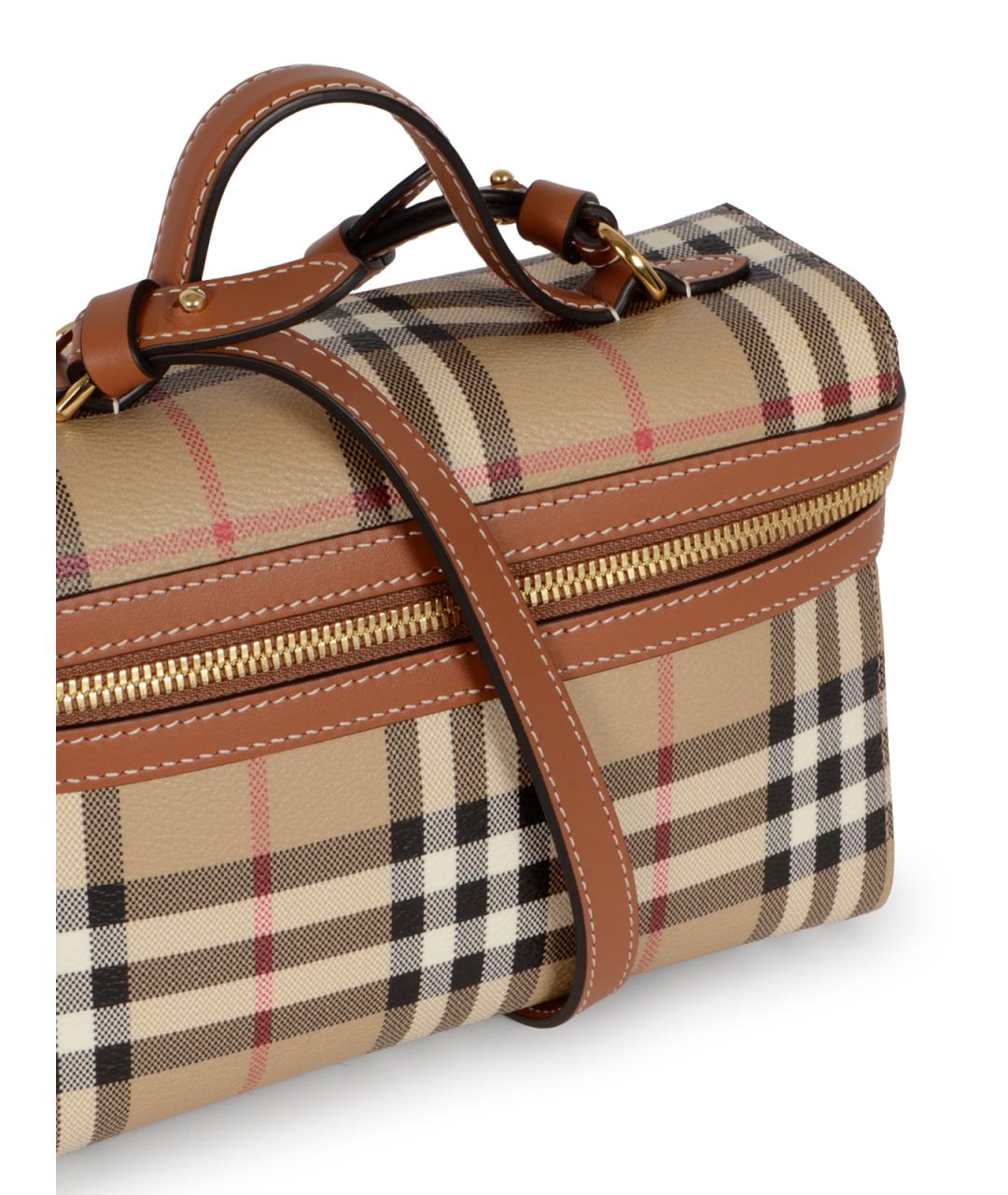 BURBERRY Бежевая канва сумка через плечо, фото 8