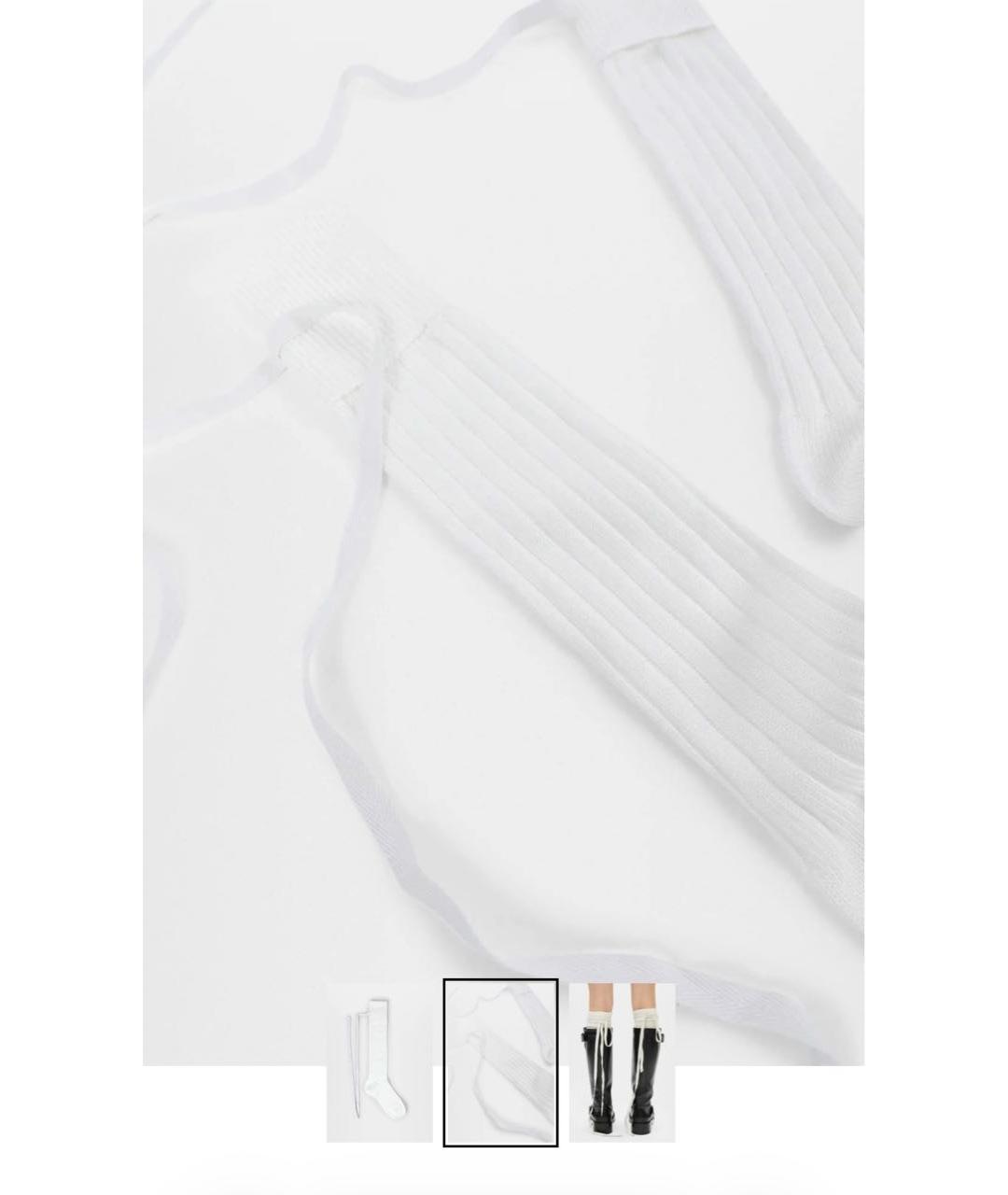 ANN DEMEULEMEESTER Белые носки, чулки и колготы, фото 4