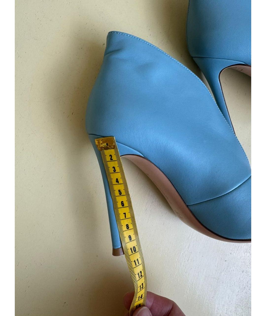GIANVITO ROSSI Голубые босоножки, фото 4