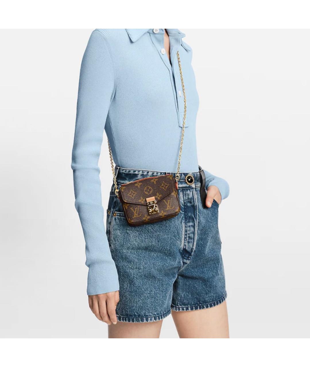 LOUIS VUITTON Коричневая сумка через плечо, фото 4