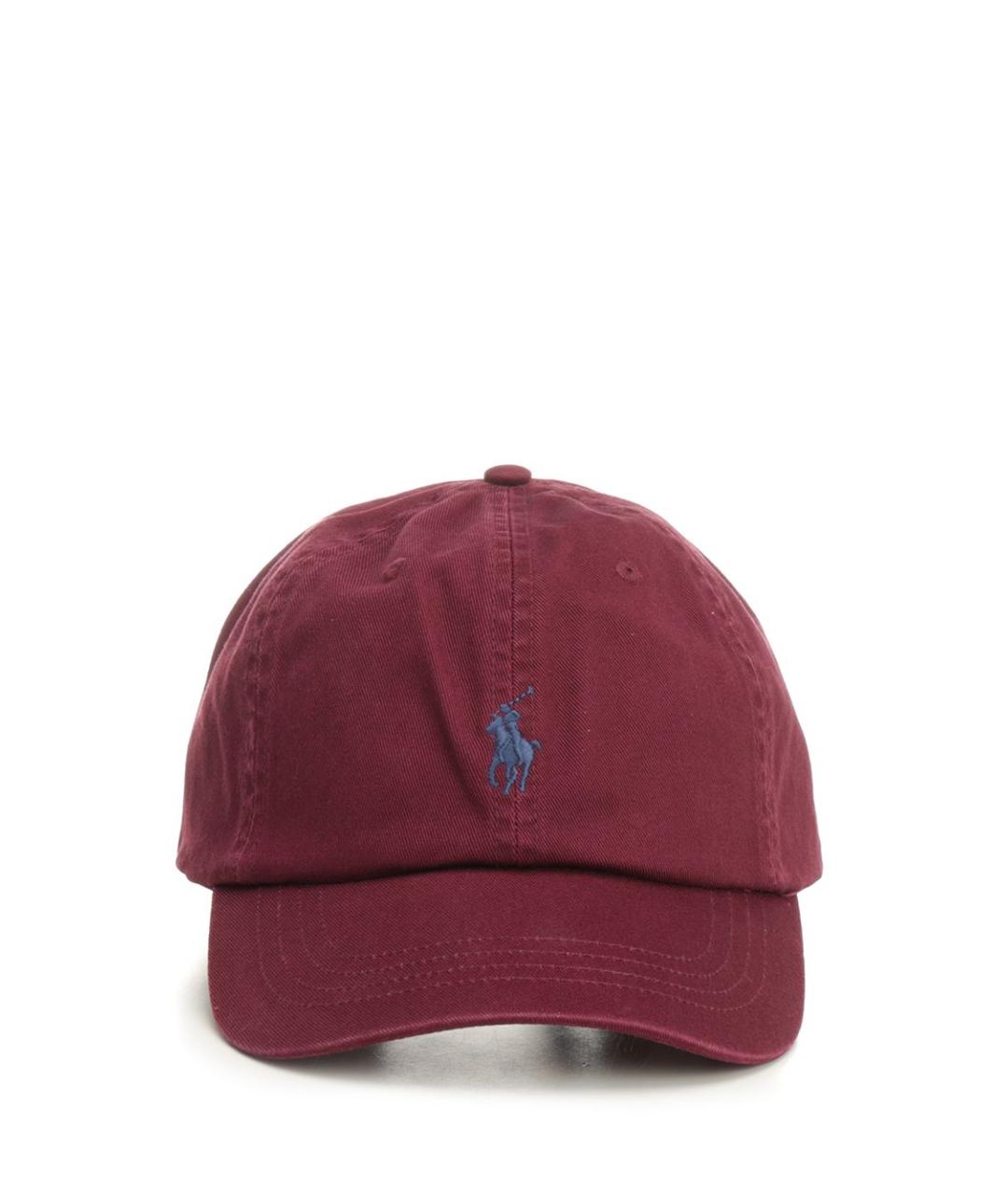 POLO RALPH LAUREN Бордовая хлопковая кепка, фото 1