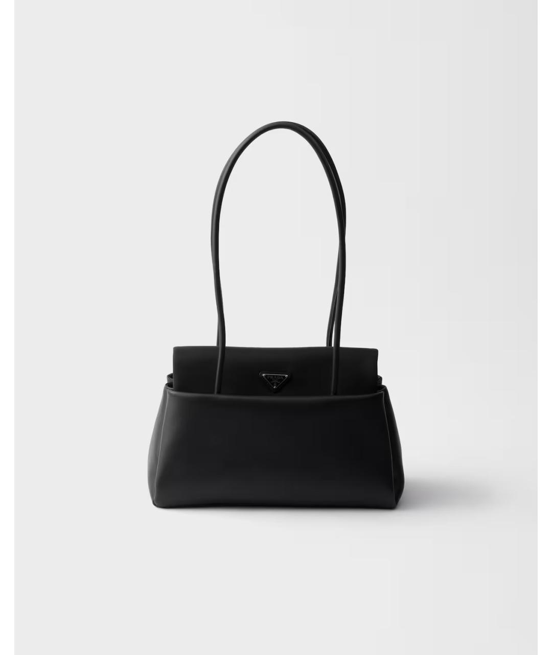 PRADA Черная кожаная сумка тоут, фото 1