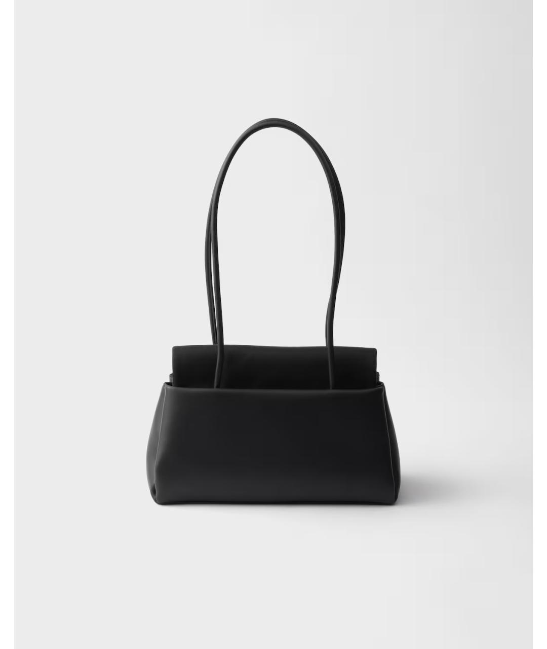 PRADA Черная кожаная сумка тоут, фото 3