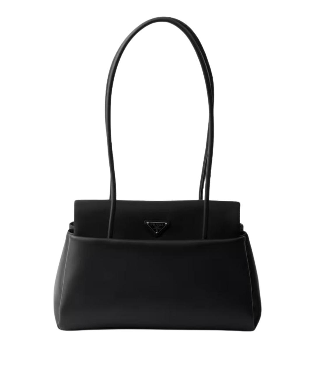 PRADA Черная кожаная сумка тоут, фото 2
