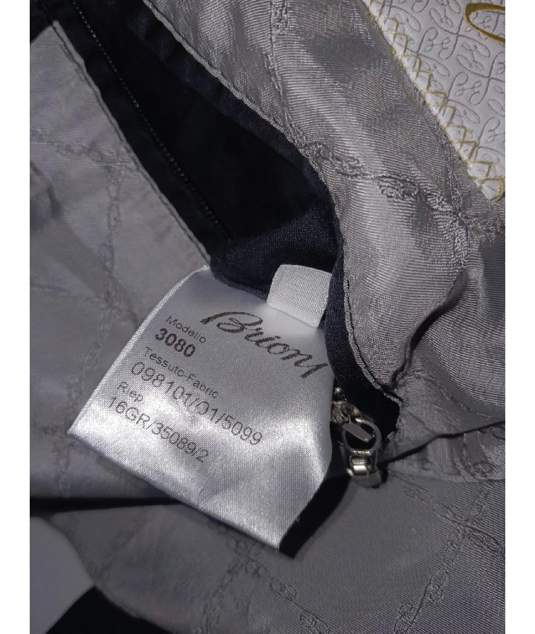BRIONI Черная хлопковая куртка, фото 5