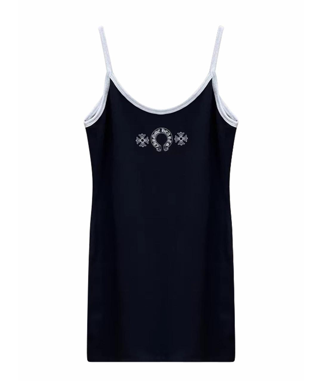 CHROME HEARTS Черная хлопковая майка, фото 1