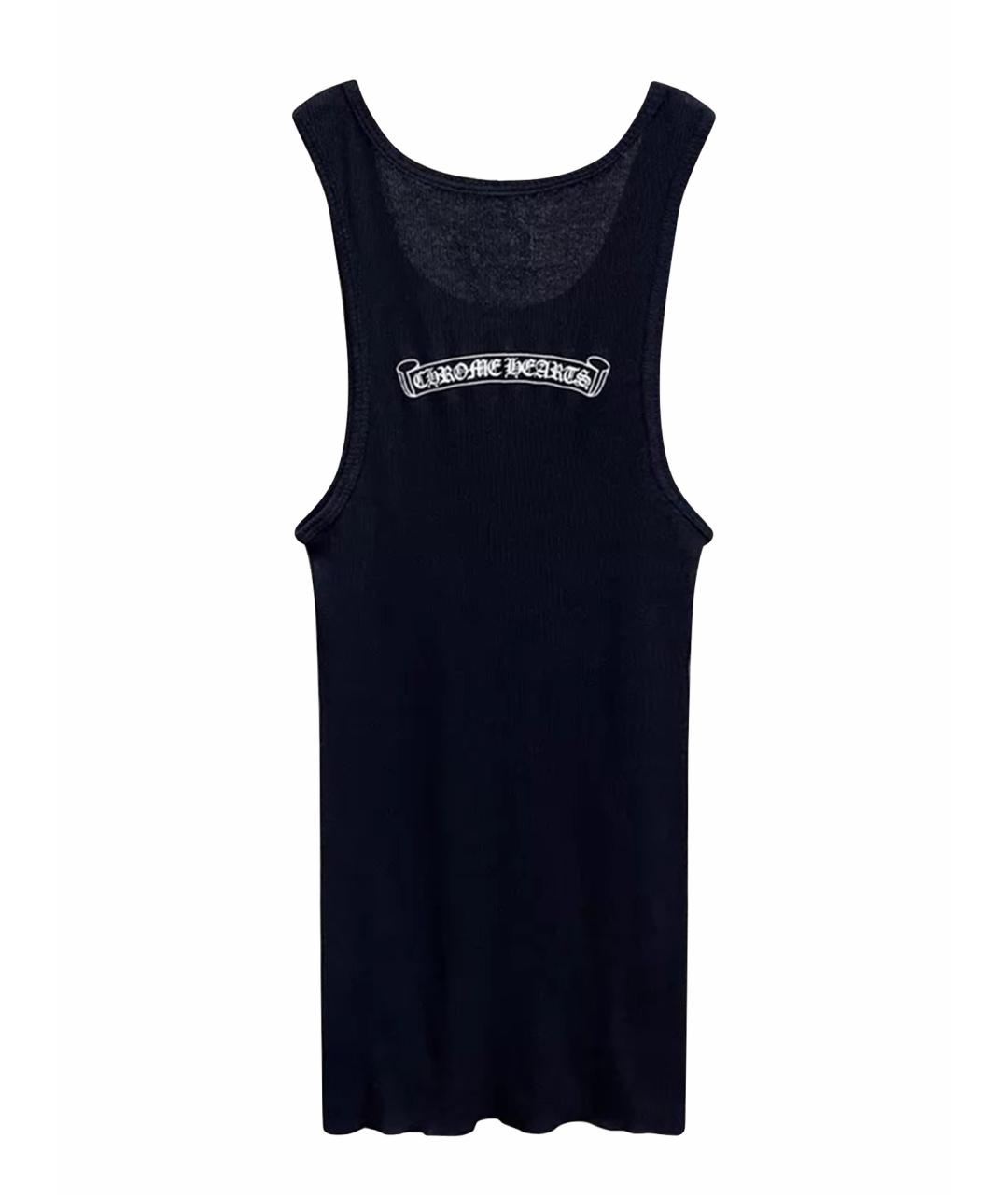 CHROME HEARTS Черная хлопковая майка, фото 1