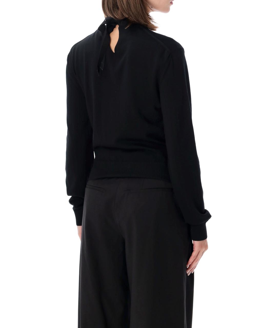 LANVIN Черный шерстяной джемпер / свитер, фото 2