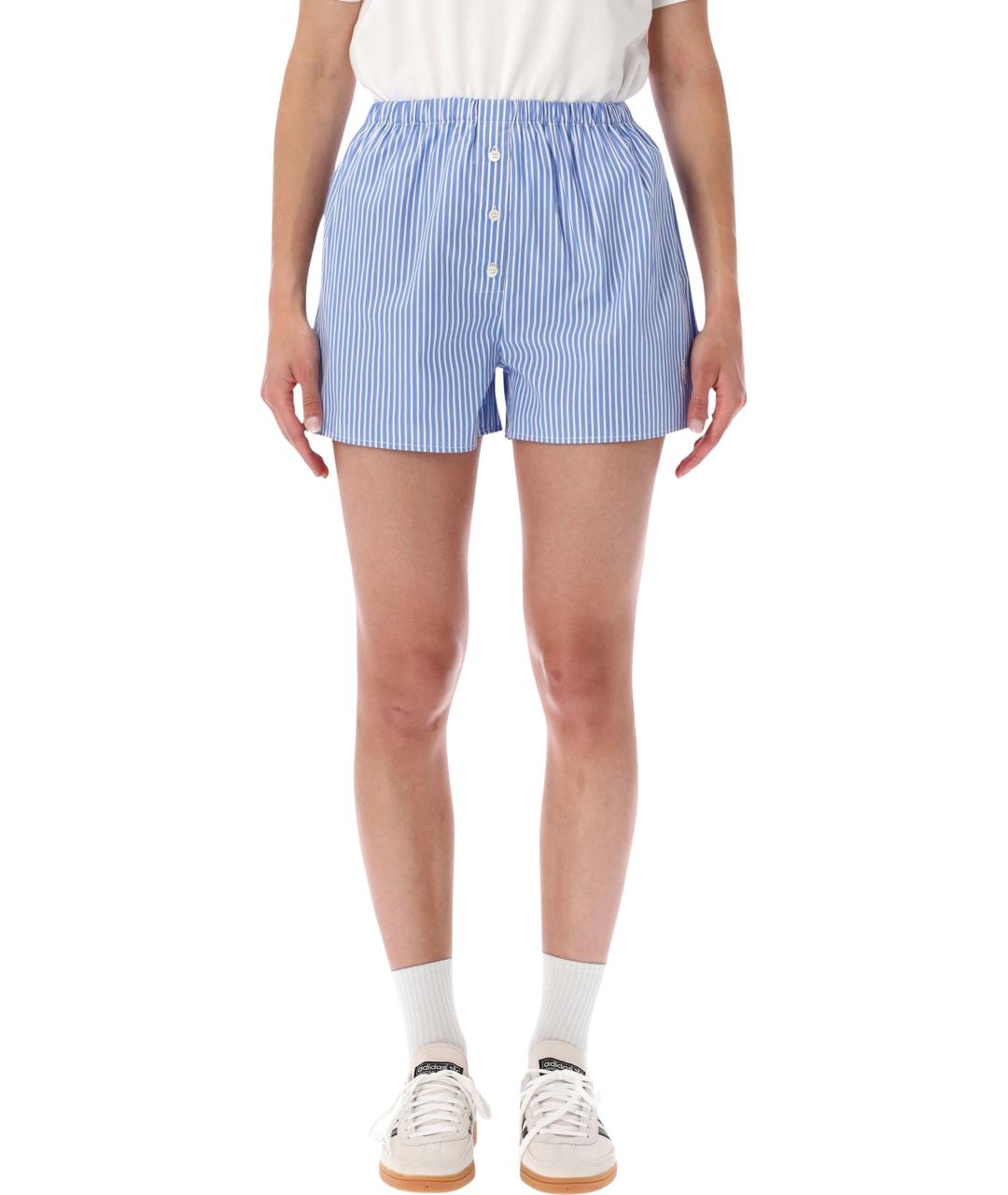SPORTY AND RICH Голубые хлопковые шорты, фото 1