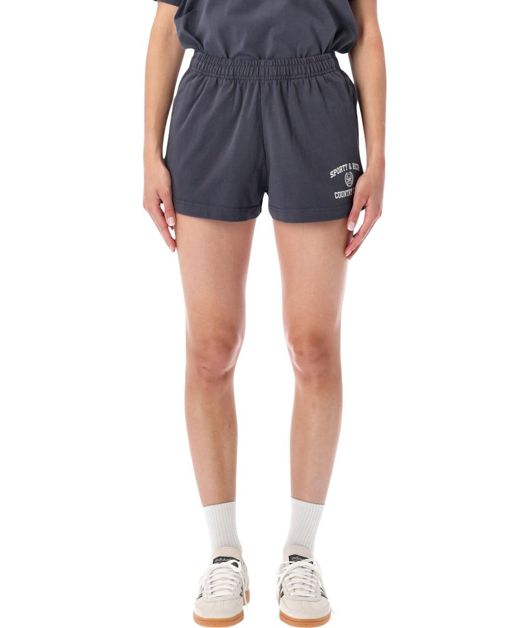 SPORTY AND RICH Серые хлопковые шорты, фото 1