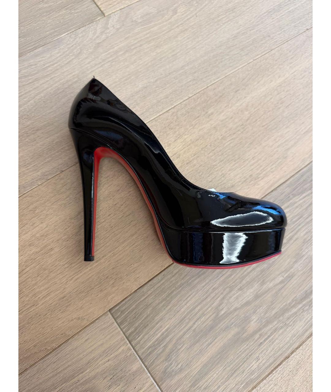 CHRISTIAN LOUBOUTIN Черные туфли из лакированной кожи, фото 4