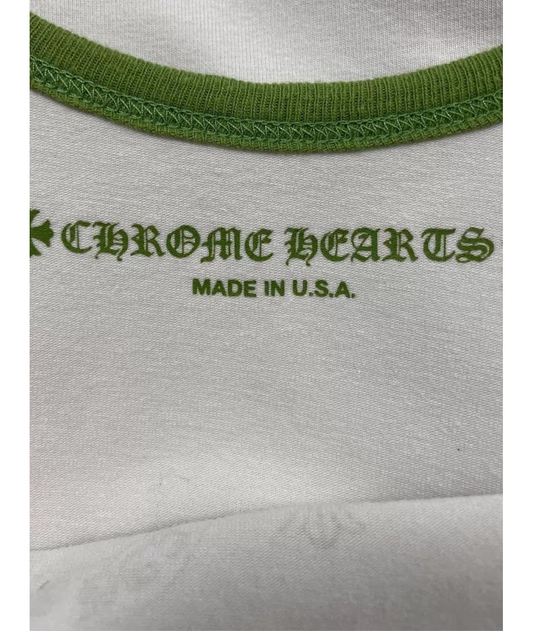 CHROME HEARTS Белая хлопковая майка, фото 2