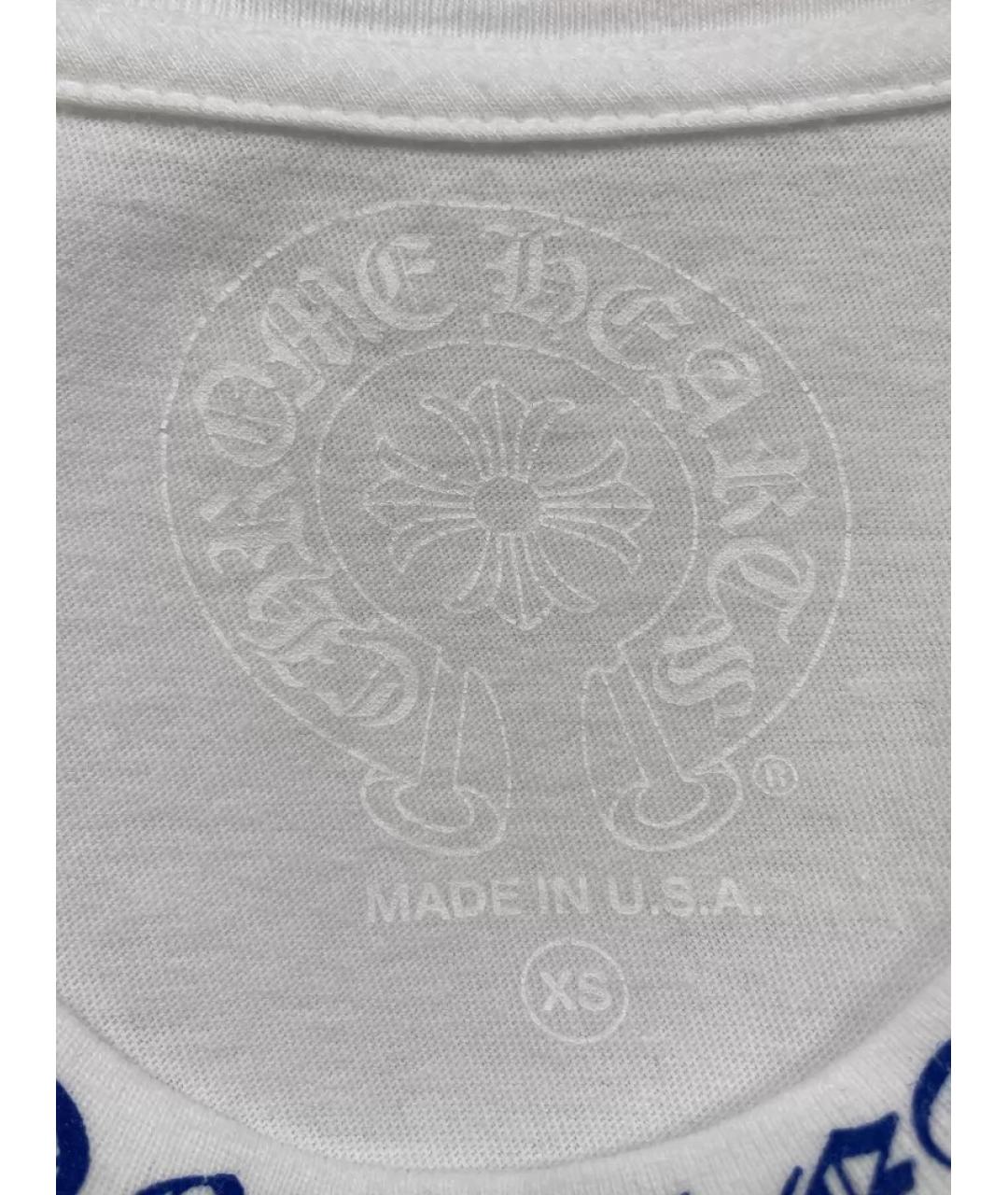 CHROME HEARTS Белая хлопковая футболка, фото 5