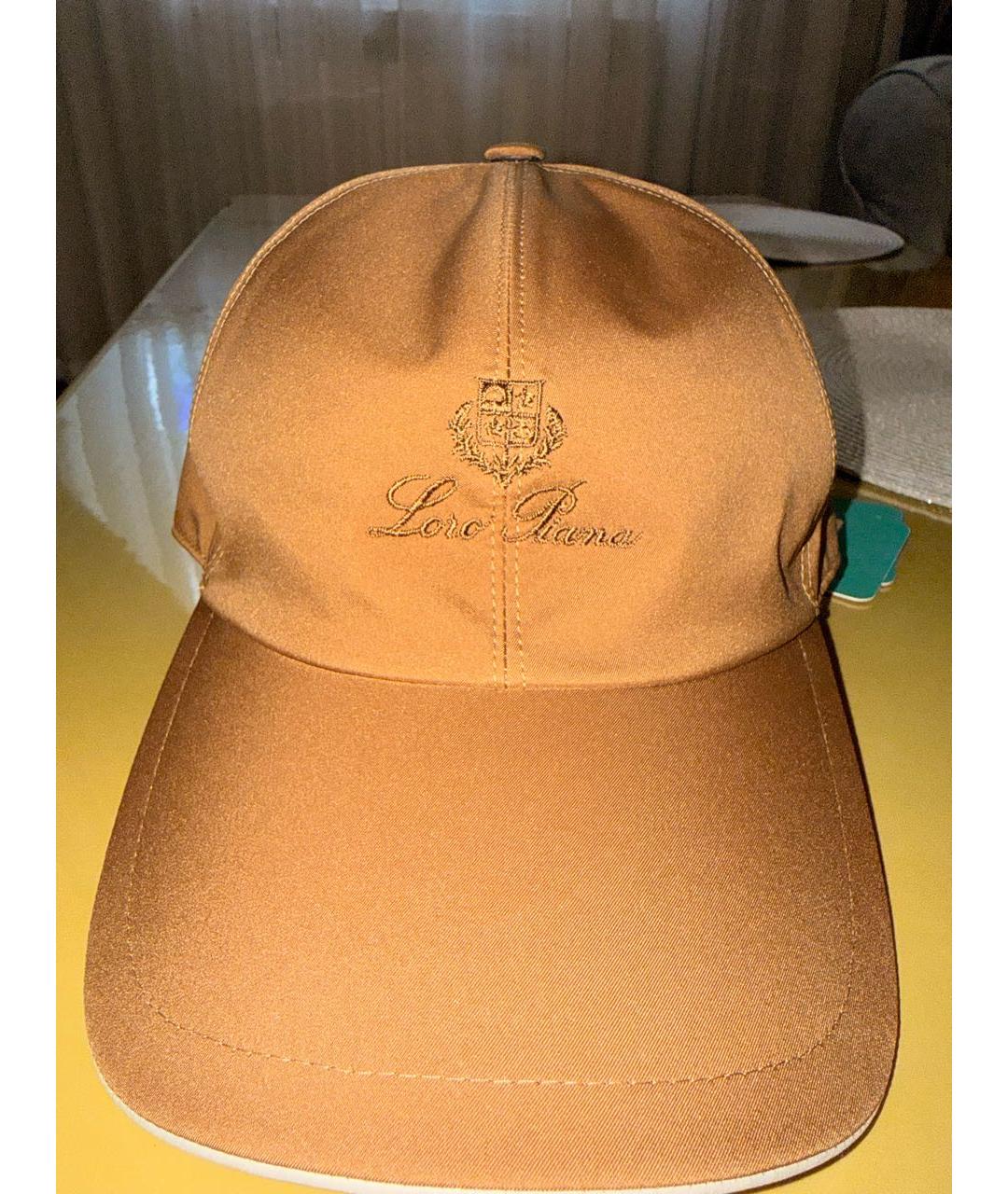LORO PIANA Коричневая синтетическая кепка/бейсболка, фото 4