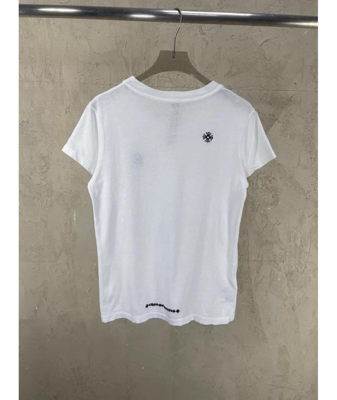 CHROME HEARTS Белая хлопковая футболка, фото 4