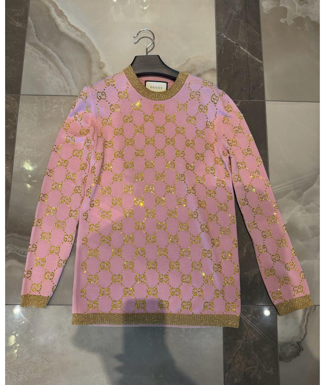 GUCCI Розовый джемпер / свитер, фото 2