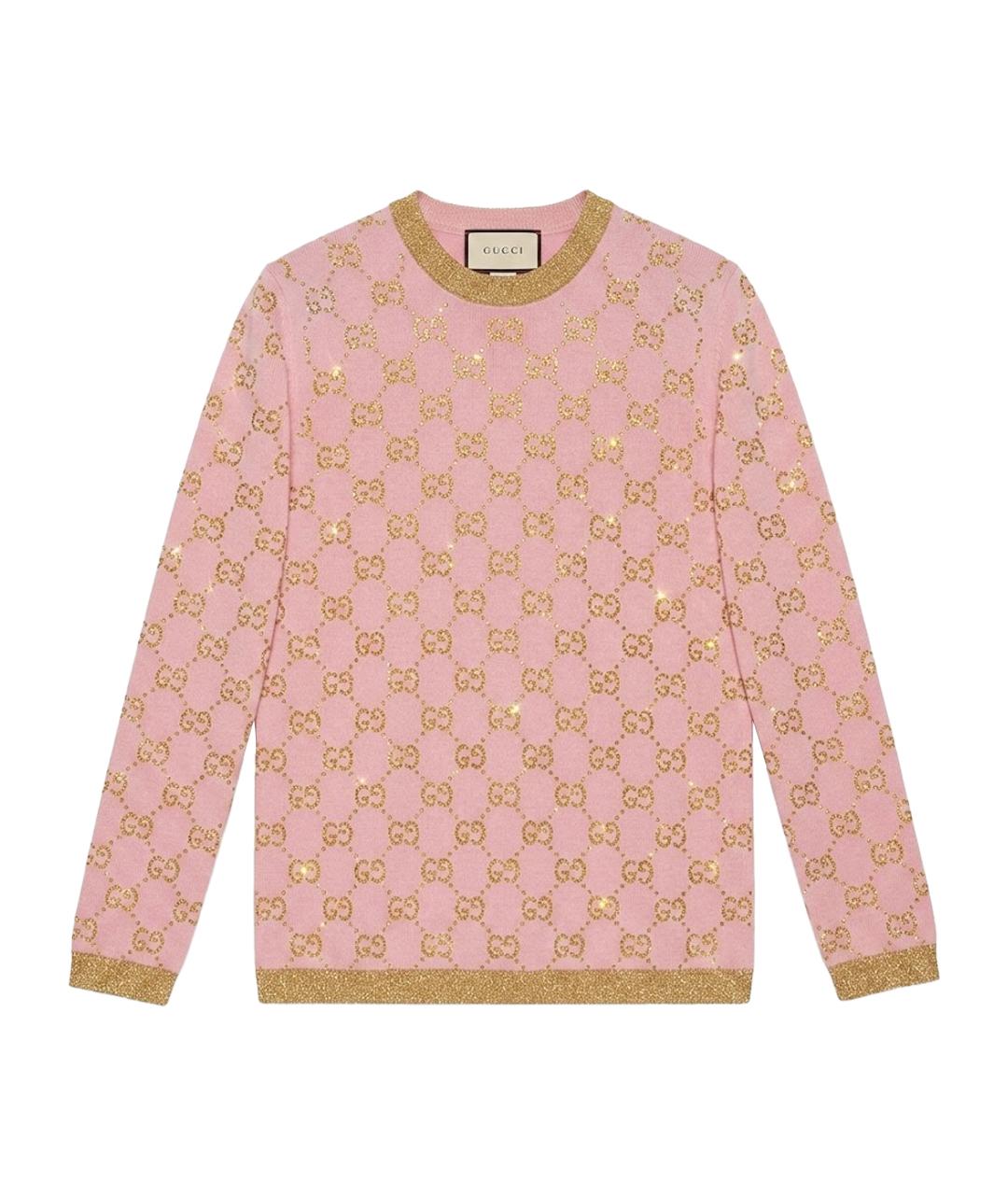 GUCCI Розовый джемпер / свитер, фото 1