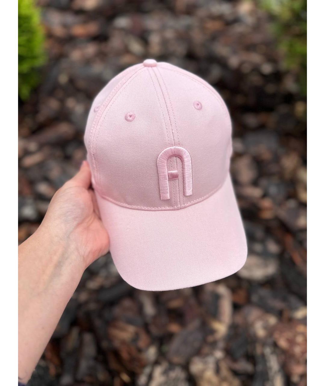 FURLA Розовая хлопковая кепка, фото 4