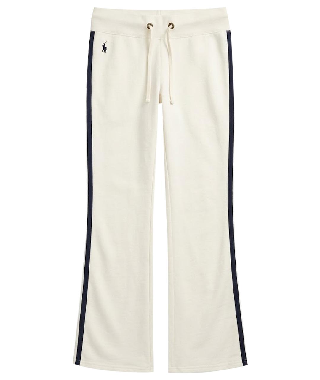 POLO RALPH LAUREN Бежевые хлопко-эластановые спортивные брюки и шорты, фото 1