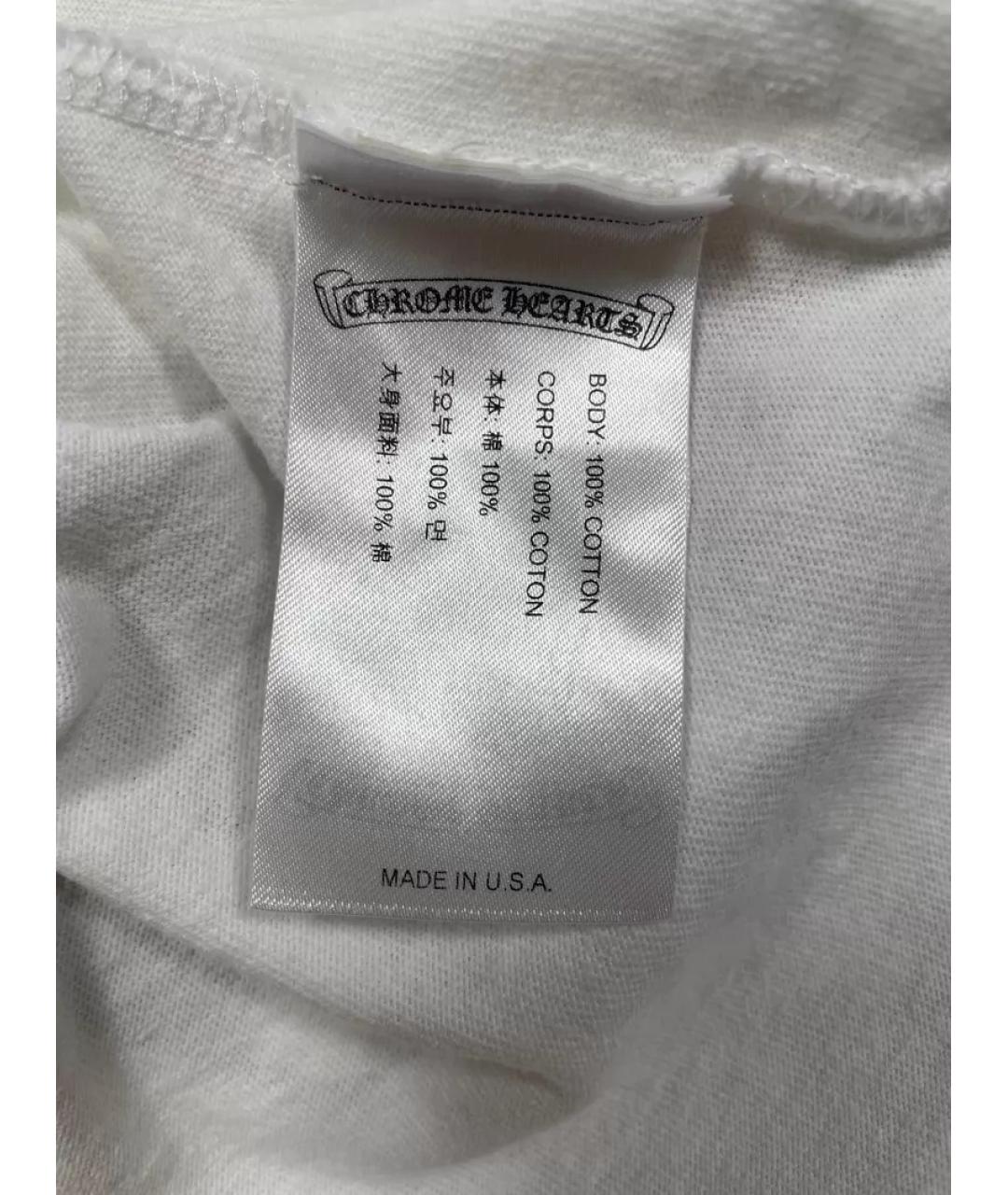 CHROME HEARTS Белая хлопковая футболка, фото 2