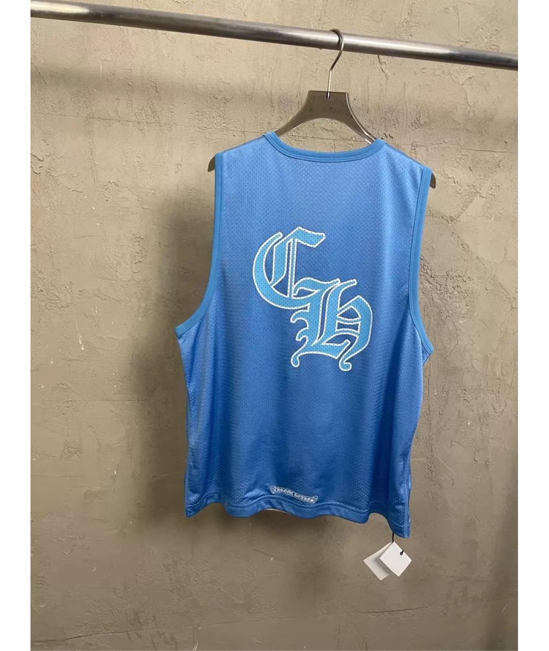 CHROME HEARTS Синяя майка, фото 3