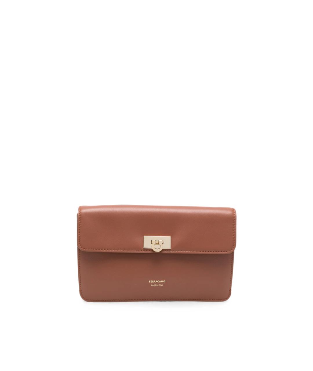 FERRAGAMO Коричневый кошелек, фото 1