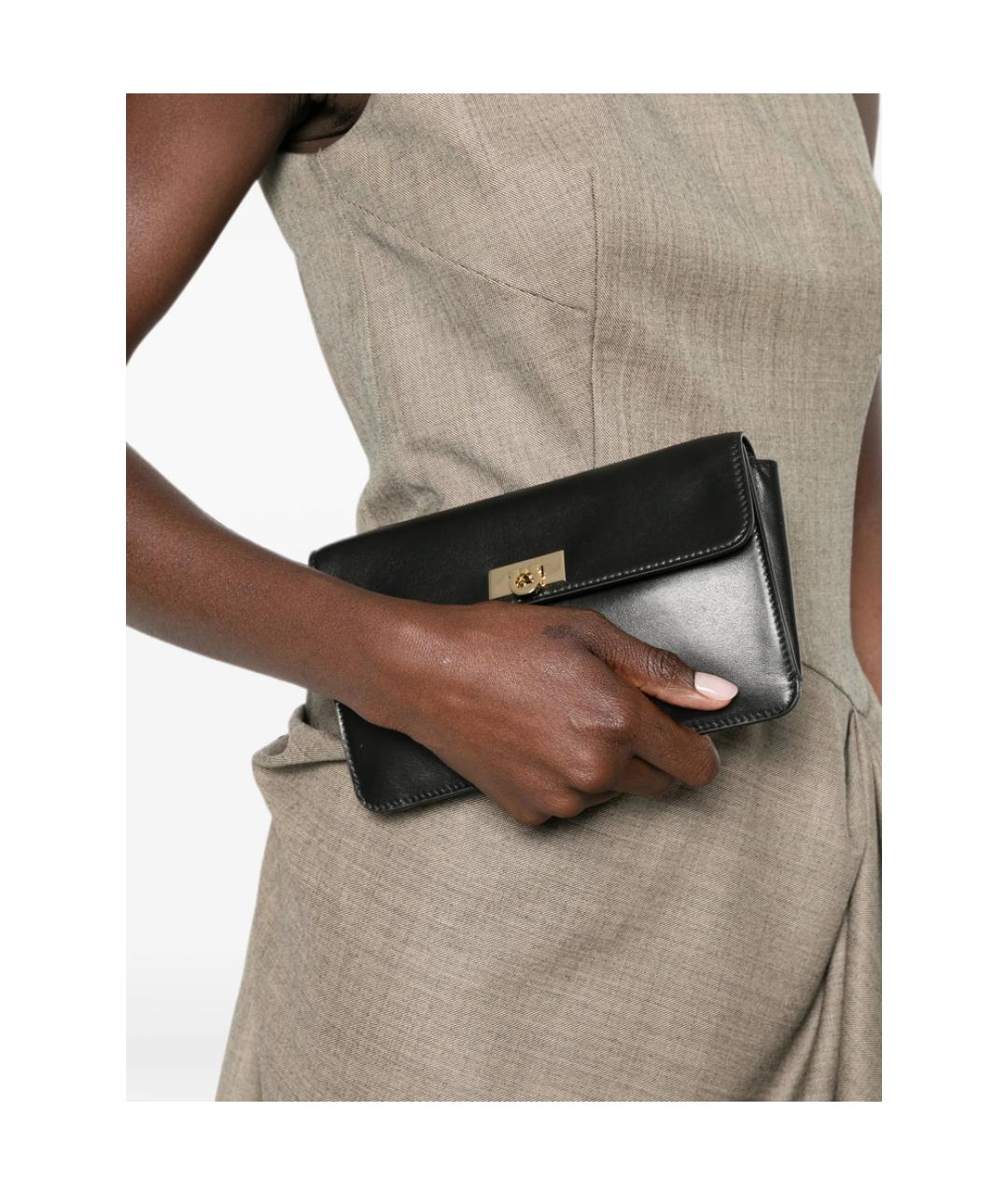 FERRAGAMO Черный кошелек, фото 4