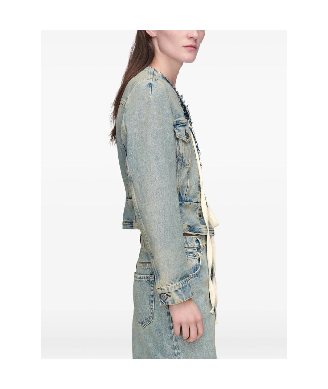 MAISON MARGIELA Синяя хлопковая куртка, фото 2