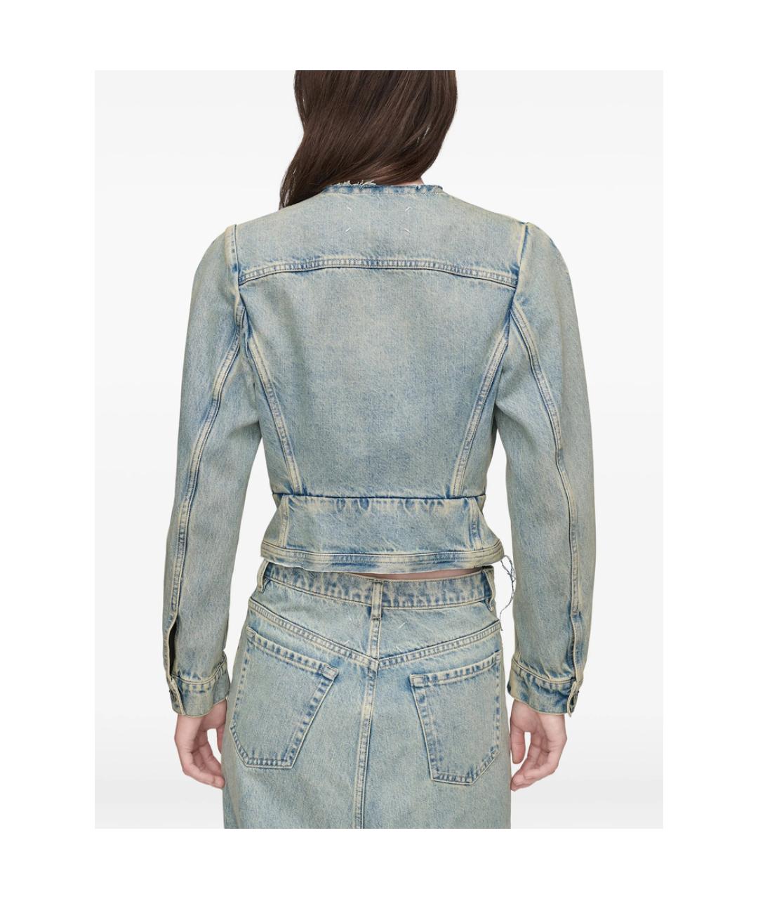 MAISON MARGIELA Синяя хлопковая куртка, фото 3