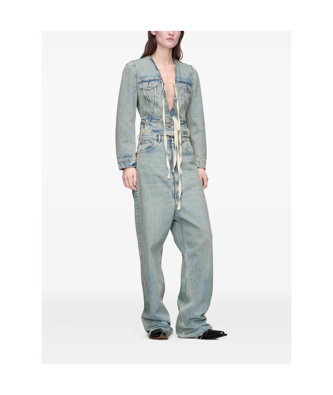 MAISON MARGIELA Синяя хлопковая куртка, фото 6