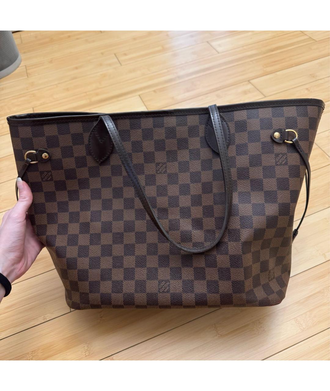 LOUIS VUITTON Коричневая сумка тоут, фото 8