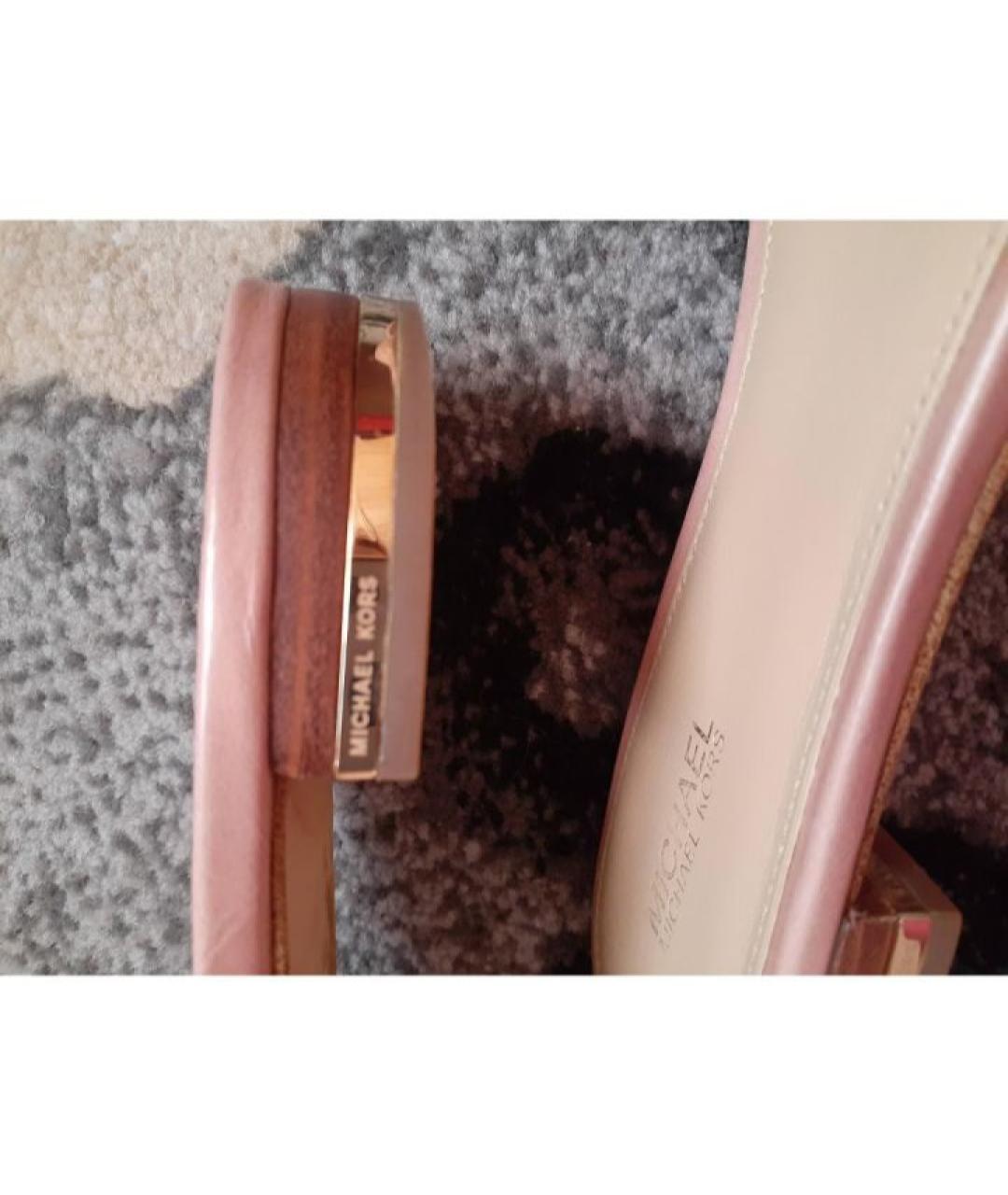 MICHAEL KORS Кожаные шлепанцы, фото 3