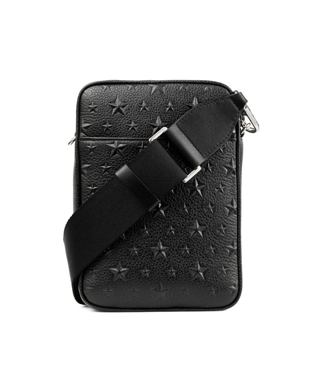 JIMMY CHOO Черная кожаная сумка тоут, фото 5