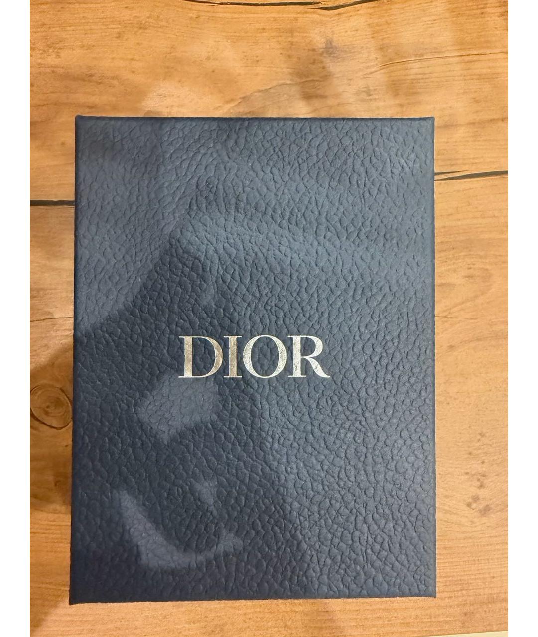 CHRISTIAN DIOR Черный кожаный кошелек, фото 3