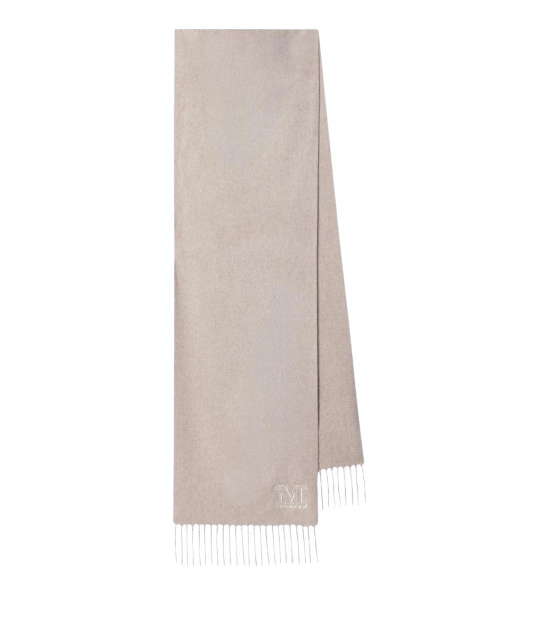 MAX MARA Бежевый кашемировый шарф, фото 1