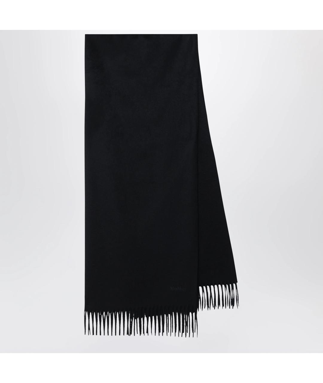 MAX MARA Черный кашемировый шарф, фото 1