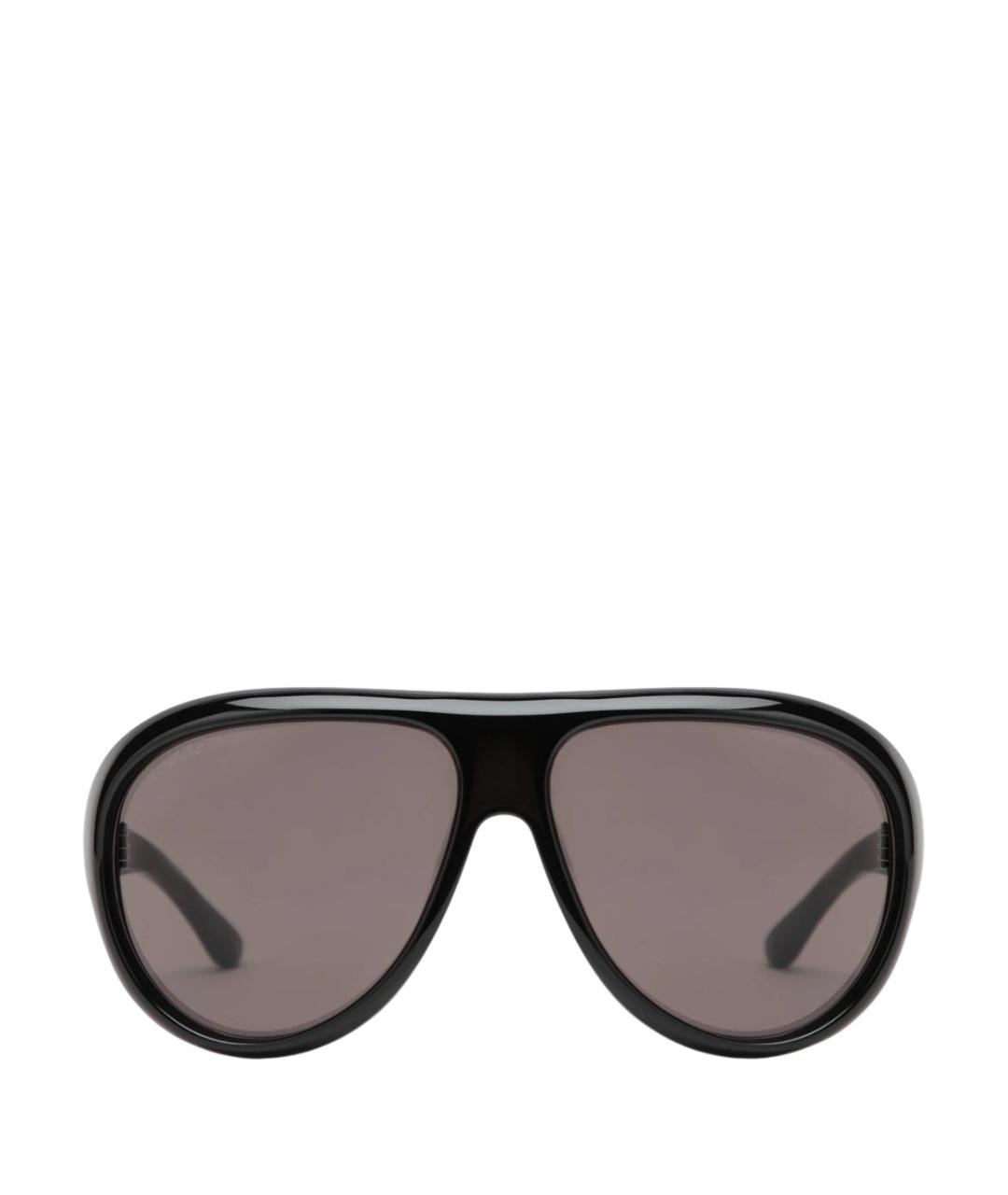 GUCCI Черные пластиковые солнцезащитные очки, фото 1