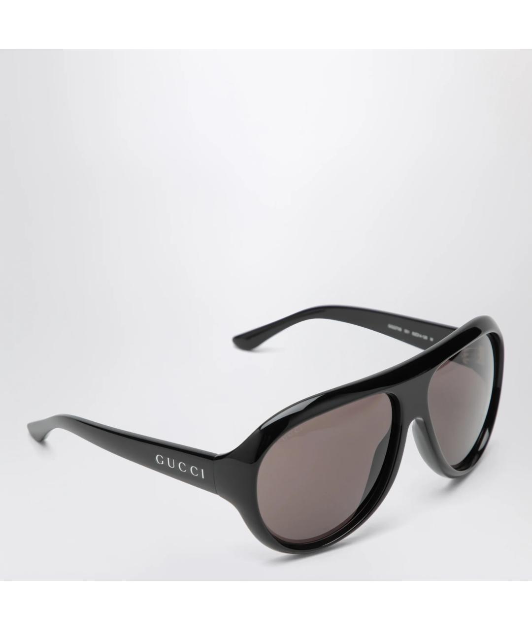 GUCCI Черные пластиковые солнцезащитные очки, фото 2