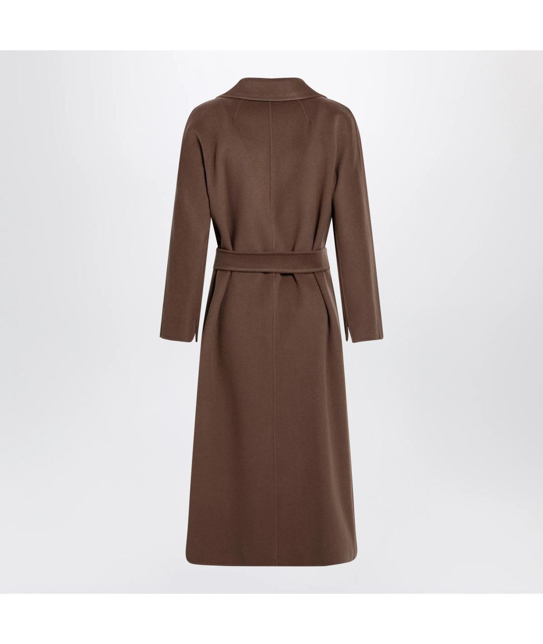 'S MAX MARA Коричневое шерстяное пальто, фото 2