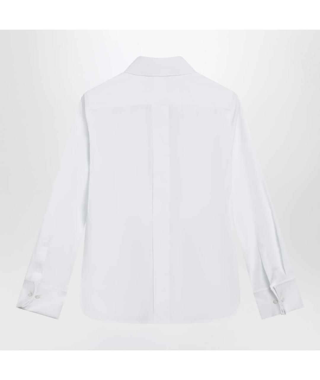 MAX MARA Белая хлопковая рубашка, фото 2